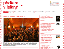 Tablet Screenshot of podiumvlieland.nl